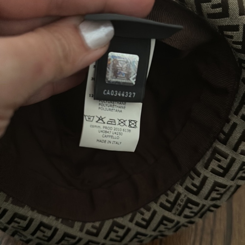 Fendi Brown Monogram Hat Authentic - Picture 4 of 6